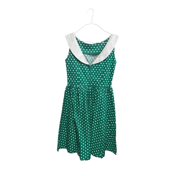 Dolly & Dotty Cindy Polka Dot Vintage Dress in
Dark Green, New with Tags - Picture 3 of 6